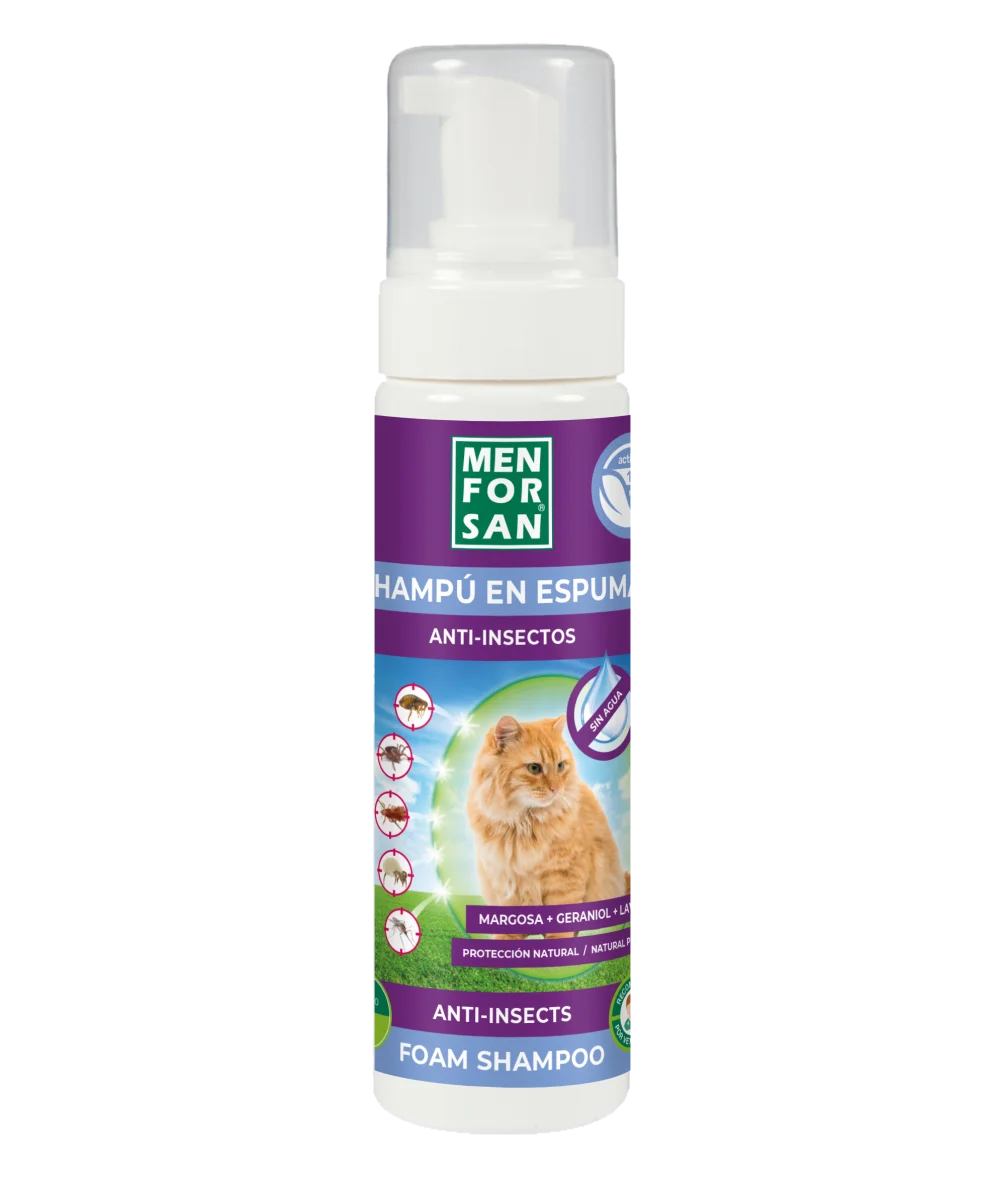 Anti-insect foam shampoo for cats 200ml | Menforsan