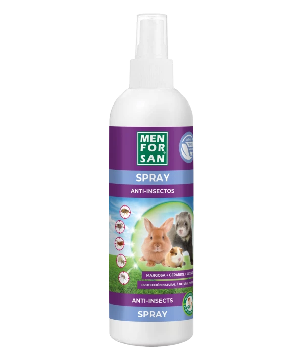 Spray repelente de insectos para roedores, conejos y hurones 125ml | Menforsan