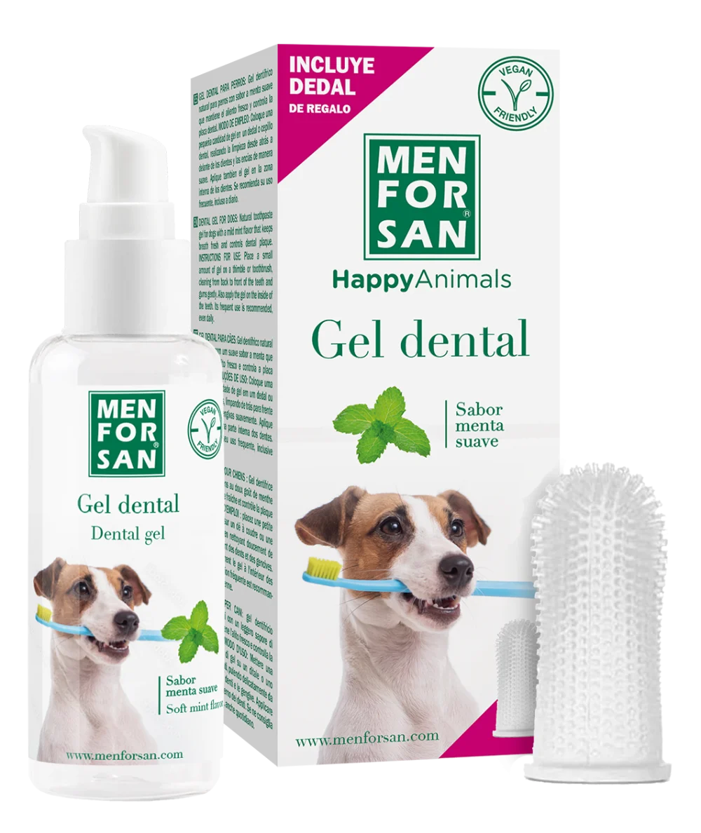 Gel dental - dentífrico natural 60ml + dedal | MENFORSAN