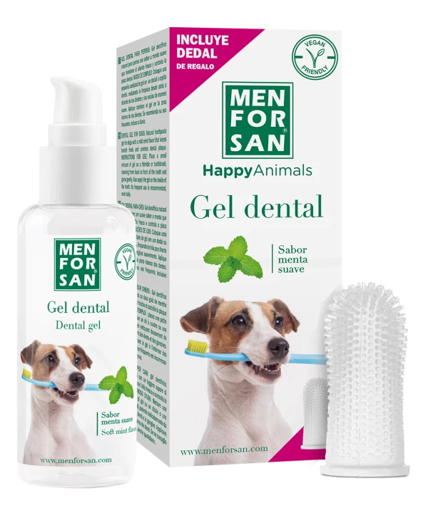 Gel dental - dentífrico natural 60ml + dedal | MENFORSAN