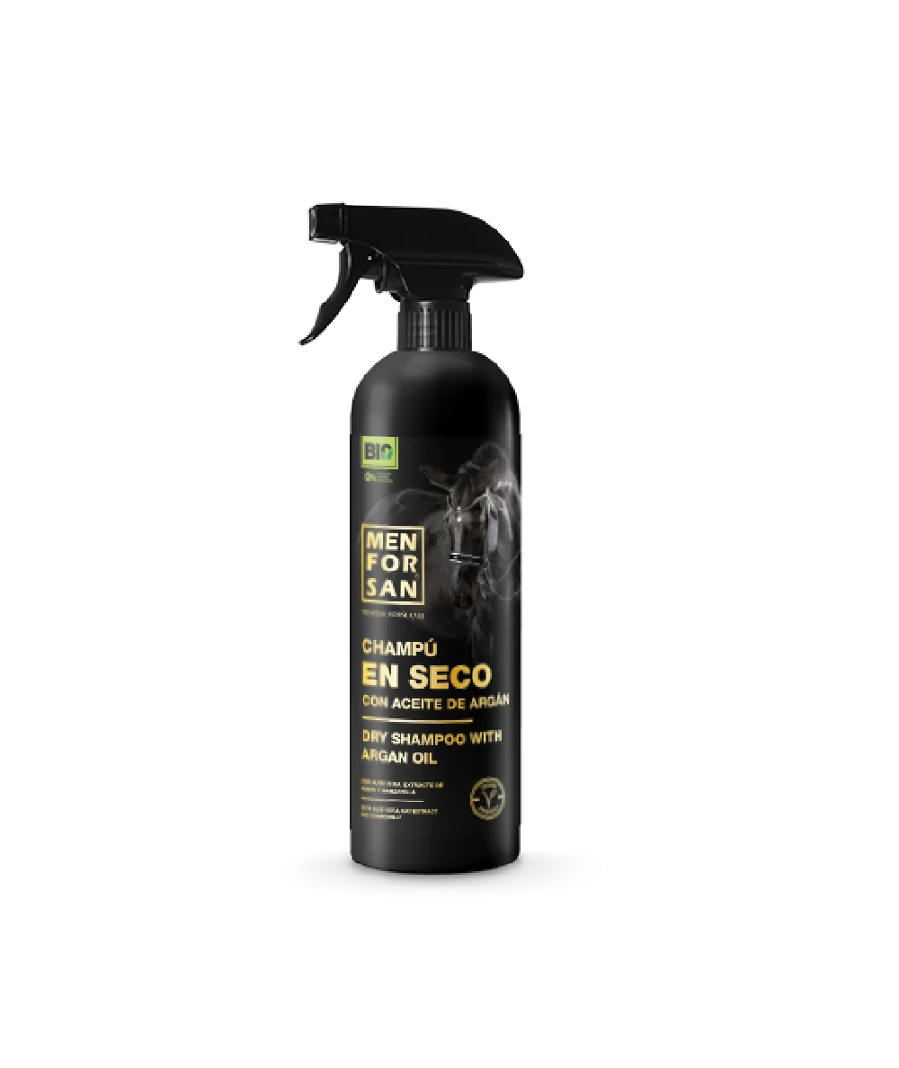 Dry shampoo with argan oil for horses 1L | Menforsan
